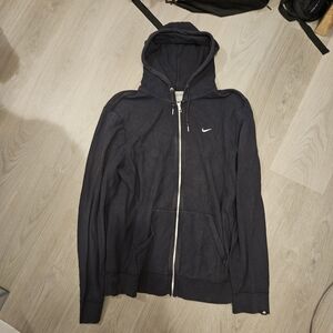 Nike Men's Navy Zip-Up Hoodie
